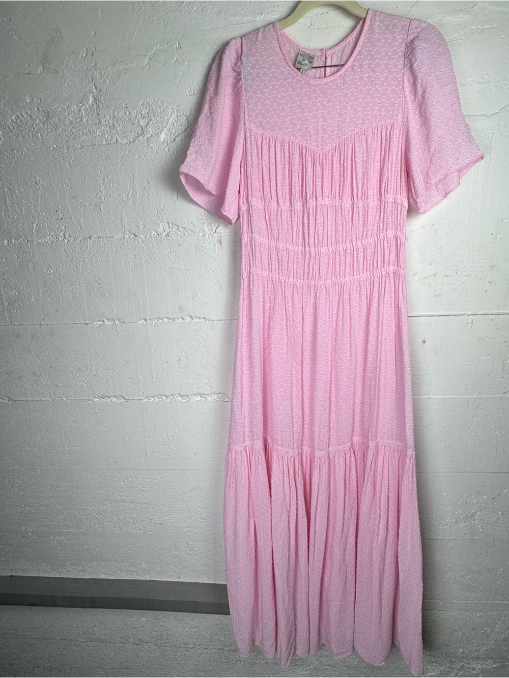 Baum und Pferdgarten Anissa dress textured seersucker shirred waist Smocked $353